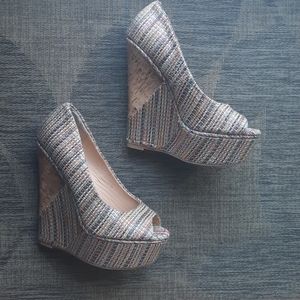 Glittery wedges